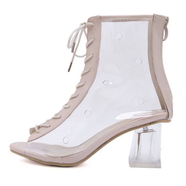 Transparent Knee level Sandals for Women