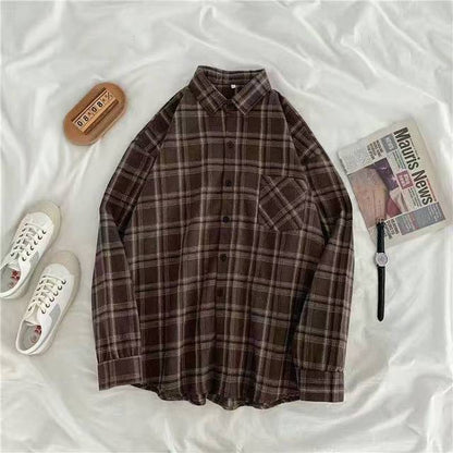 High-quality Soft Warm Winter Women's Plaid Shirt