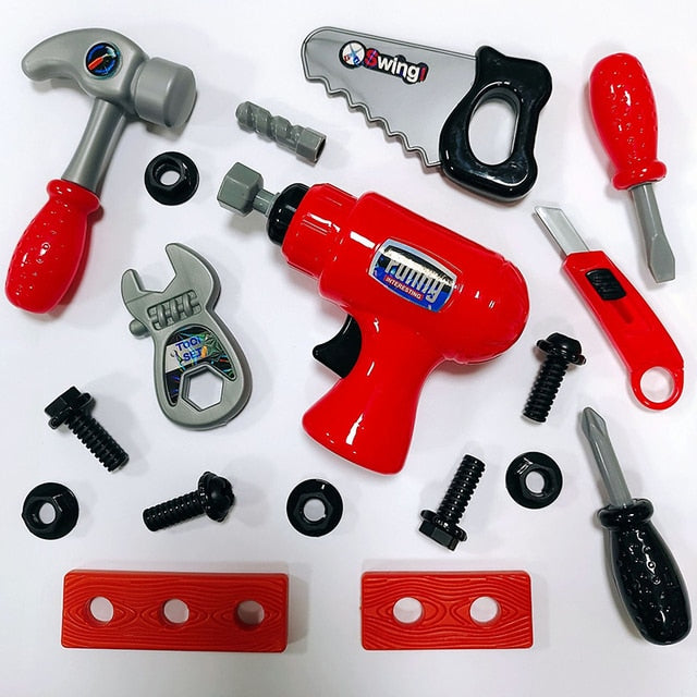 Safe Plastic Children Maintenance Repair Tools Set for Kids