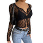 Lace Cardigan Vintage Top for Women