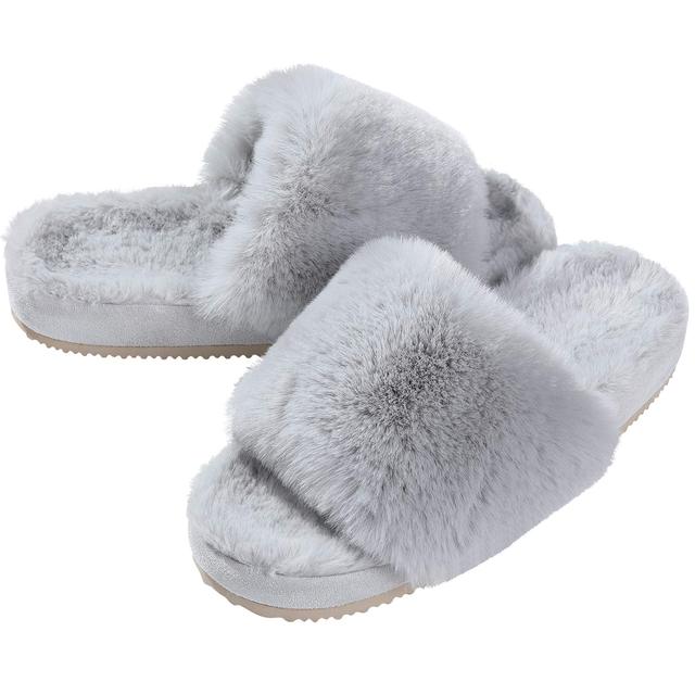 Fuzzy Slippers for Women