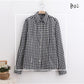 High-quality Soft Warm Winter Women's Plaid Shirt