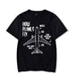 How Planes Fly Engineer Pilot Airplane Luminous Print Tees T-shirt for Men