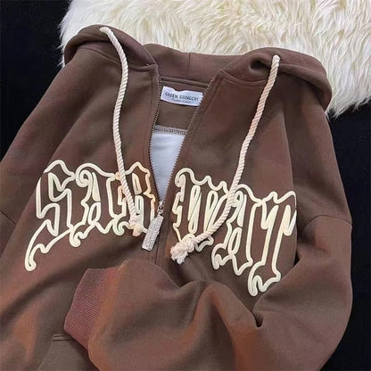 Y2K Vintage Hoodie Sweatshirt Top