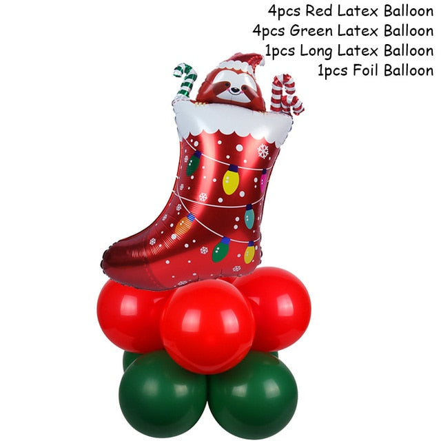 Santa Claus Christmas Balloons Party Decors