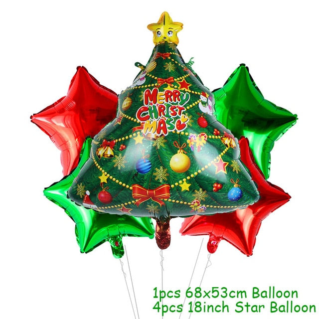 Santa Claus Christmas Balloons Party Decors