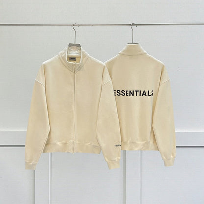 Essentials High Neck Zip Sweatshirt Jacket Top