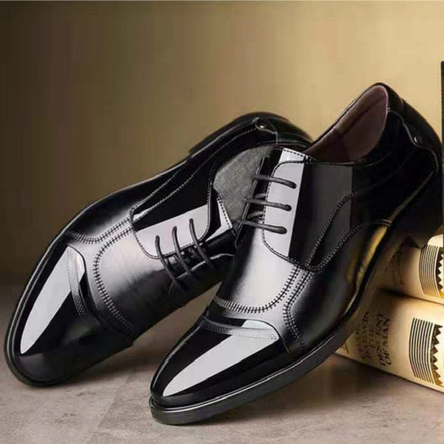 Oxford Breathable Leather Shoes Men