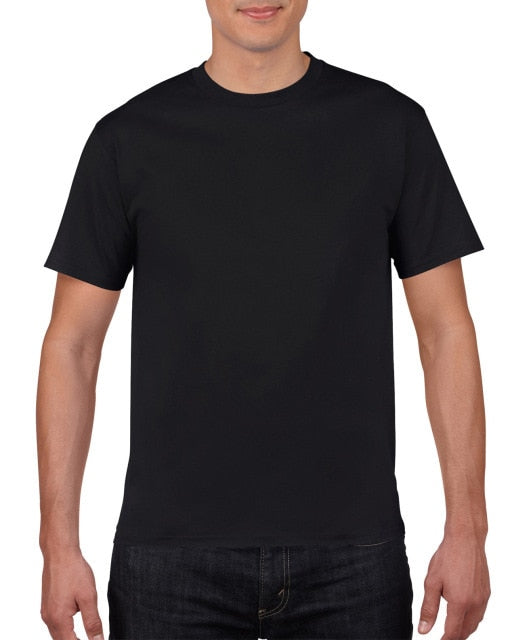 Cotton Solid Color Tees Top for Men -T-Shirt