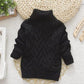 Turtleneck Knitted Sweaters Top for Girls
