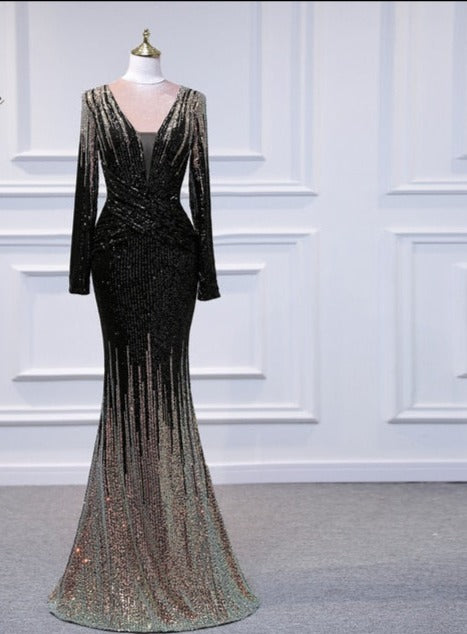 Sequins Evening Party Dress