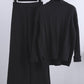High Neck Sweater and Loose Pants- Two Piece Set