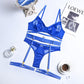 Lace Patchwork Garter Exotic Lingerie Sexy Set