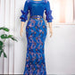Luxury Sequin Bodycon Mermaid Plus Size Evening Dress/Wedding Party