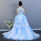 Long Back Layered Flower Girl Dress