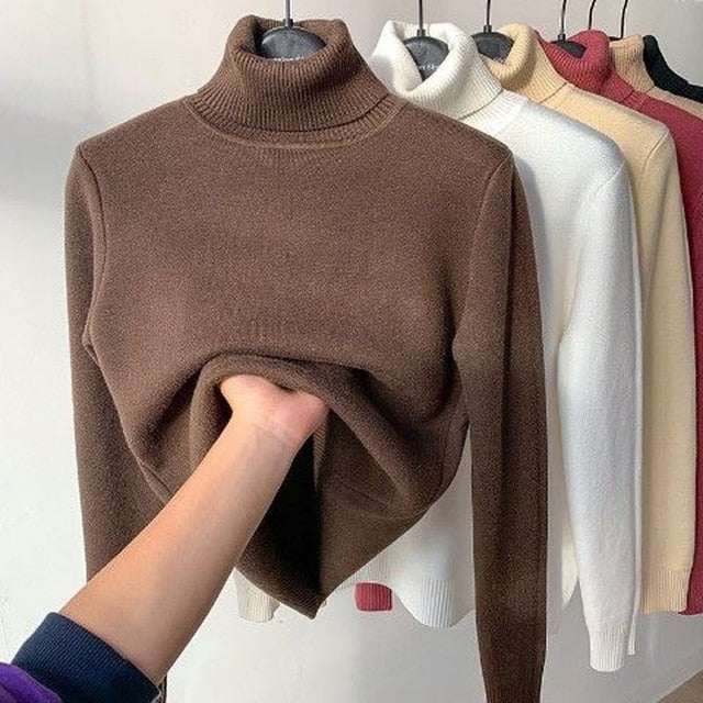 Turtle Neck Winter Sweater for Women