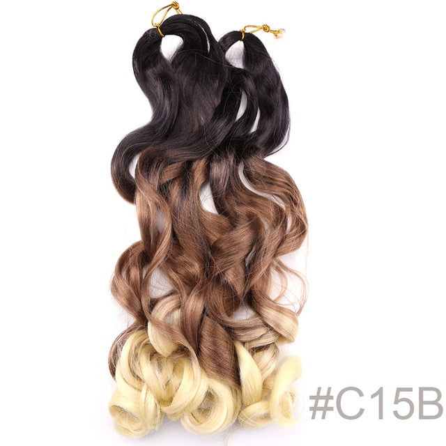 Synthetic Loose Spiral Wave Braiding Hair Extension