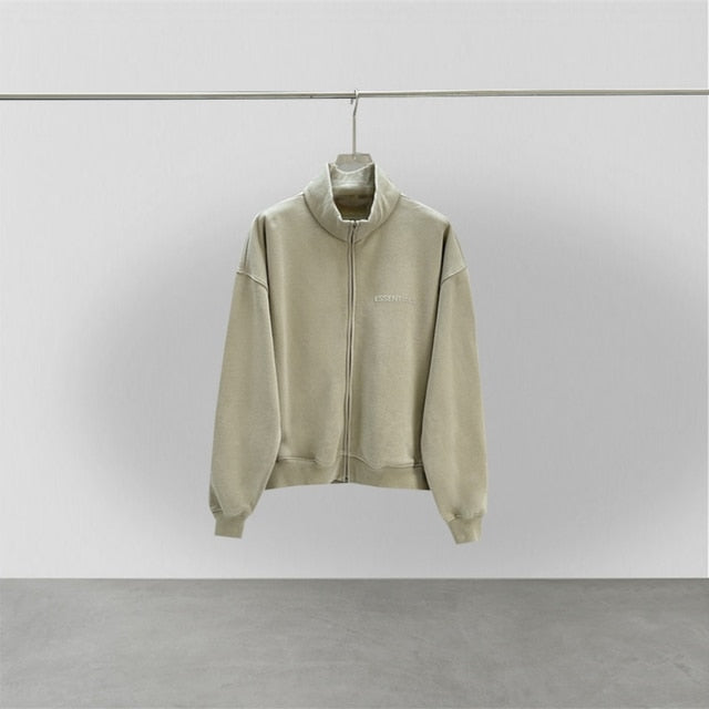 Fw23 Essentials High Neck Sweatshirt Coral Orange New Coral 3d Print Letter Hip Hip