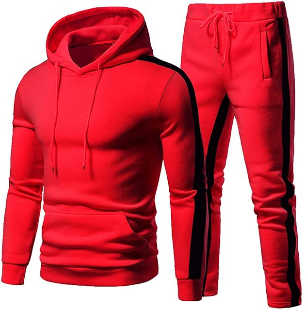 Winter Jogging Set Hoodie Tracksuit for Men