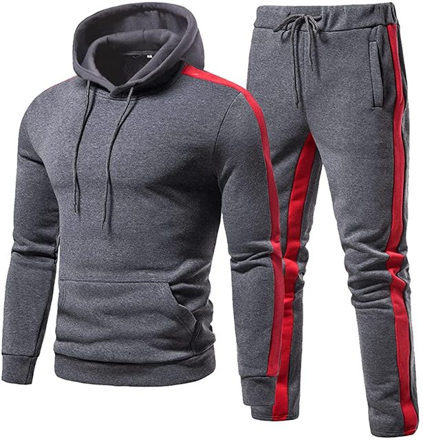 Winter Jogging Set Hoodie Tracksuit for Men