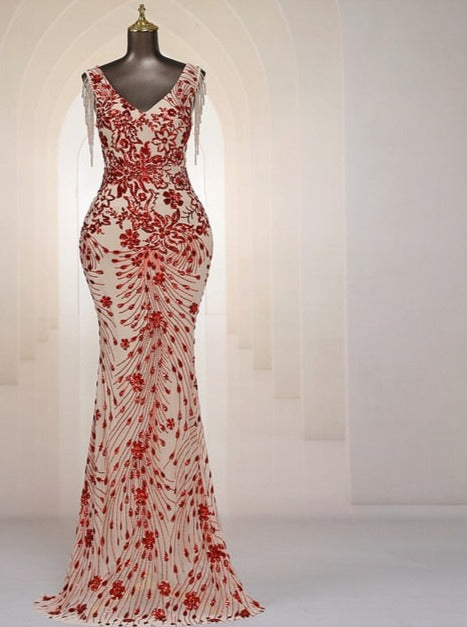 Sequins Evening Party Dress
