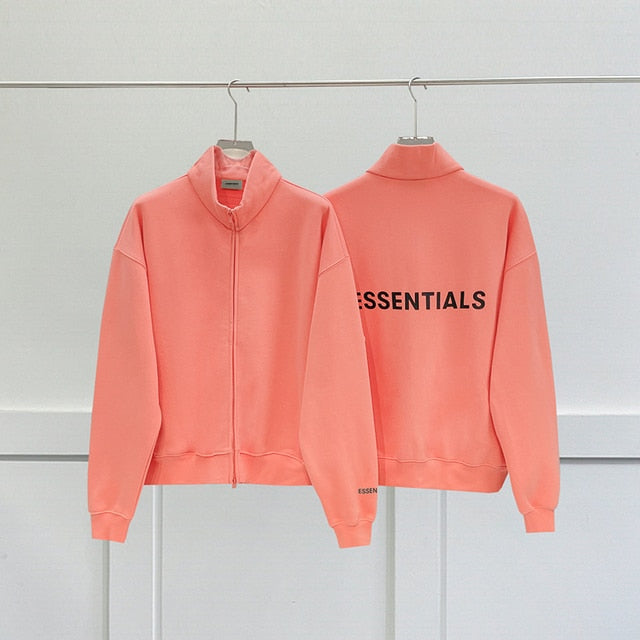 Essentials High Neck Zip Sweatshirt Jacket Top