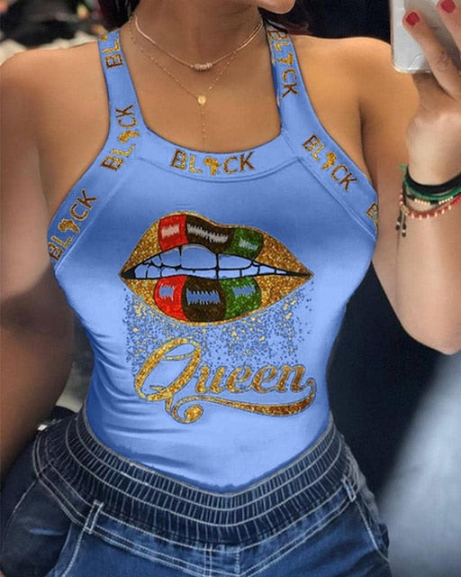Slim Fit Sleeveless Spring Top