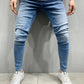 Popular Slim hip hop Skinny Blue Denim pants-Jeans