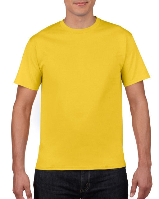 Cotton Solid Color Tees Top for Men -T-Shirt