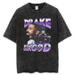 Rapper Portrait Cotton Tees Breathable Vintage T-shirt Top