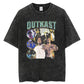 Rapper Portrait Cotton Tees Breathable Vintage T-shirt Top