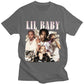 Lil Baby Hip Hop T-shirt Vintage Top