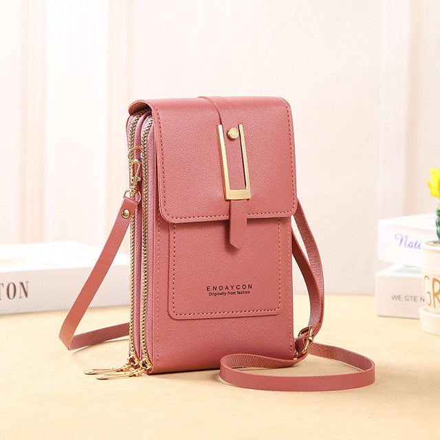 Women Bags Soft Leather Phone Purse Crossbody Shoulder Handbag