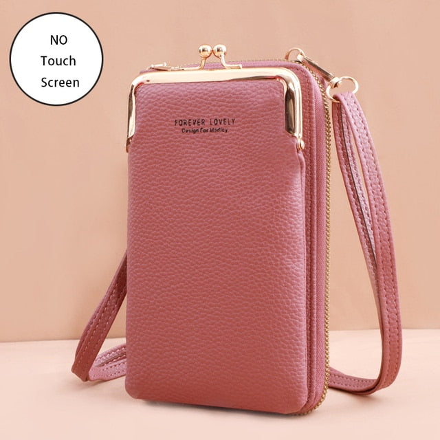 Women Bags Soft Leather Phone Purse Crossbody Shoulder Handbag
