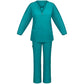 V neck Zipper Scrub Uniform Set