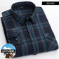 Cotton Long Sleeve Contrast Plaid High Quality Shirt for Men