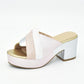 Italian Lady Shoes Slippers Sandals Platform Multicolor Design