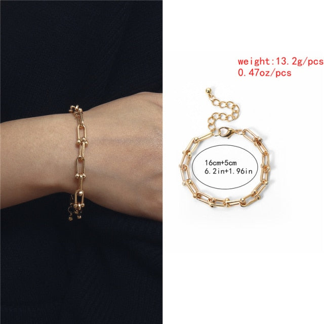 Heavy Metal Bangle Bracelet for Women