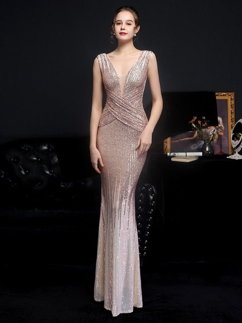Sequin Evening Dress for Women