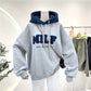 Lantern Sleeve Hoodies Sweatshirt for Women