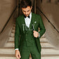 Slim Fit Tuxedo 3 Piece Set (blazer + Vest + Pants)