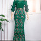 Luxury Sequin Bodycon Mermaid Plus Size Evening Dress/Wedding Party