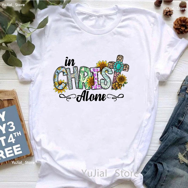 Jesus Graphic Print T-Shirt