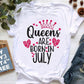 January To December Graphic Print T-Shirt Top for Women