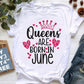 January To December Graphic Print T-Shirt Top for Women