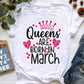 January To December Graphic Print T-Shirt Top for Women