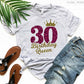 January To December Graphic Print T-Shirt Top for Women