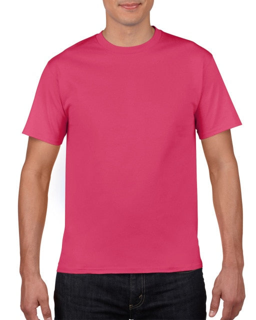 Cotton Solid Color Tees Top for Men -T-Shirt