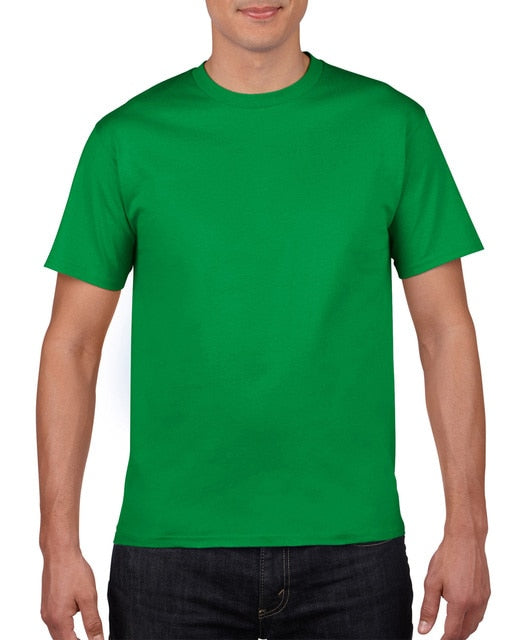 Cotton Solid Color Tees Top for Men -T-Shirt