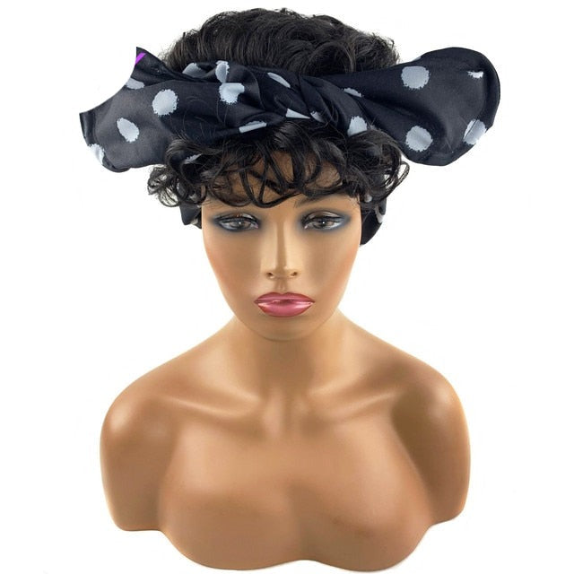 Kinky Curly Synthetic Headband Wigs For Women